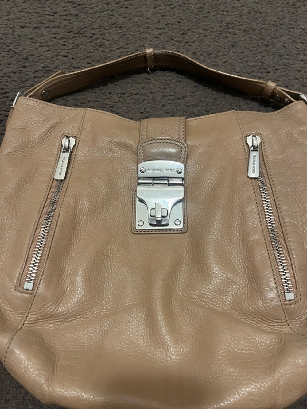 Michael Kors Leather Shoulder Bag - Picture 3 of 7